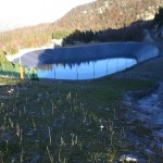 Réserve d'eau pour les canons à neige